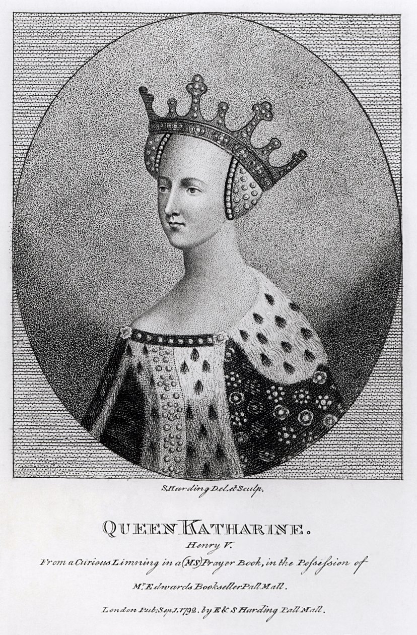 Koningin Katherine (1401-37) gepubliceerd in 1792 door English School