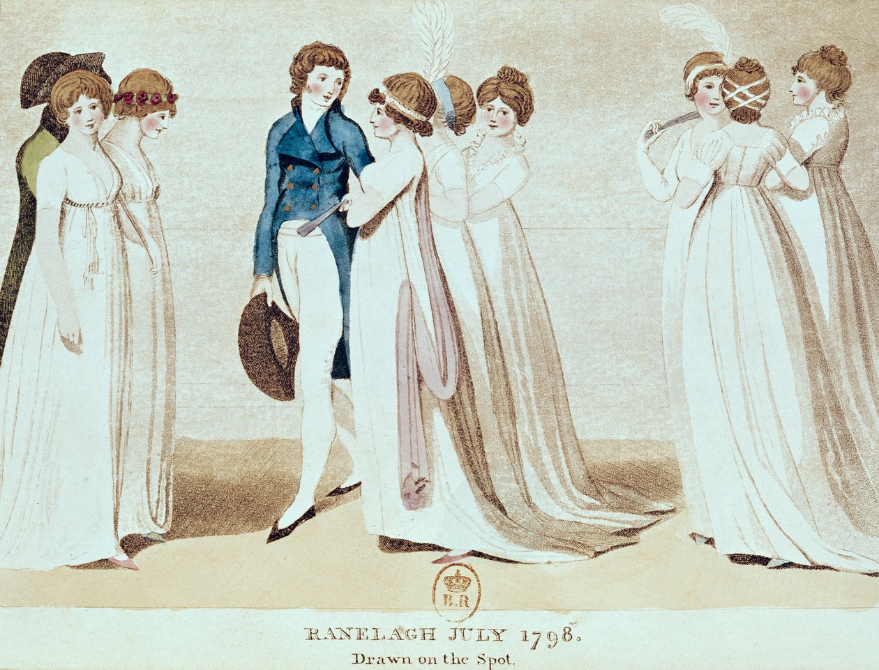 Ranelagh, juli 1798, ca. 1798-1800 door English School