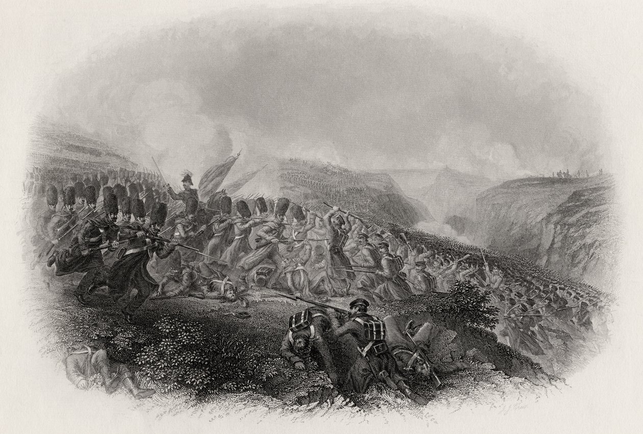 De Slag bij Inkermann, Aanval van de Garde, 1854 door English School