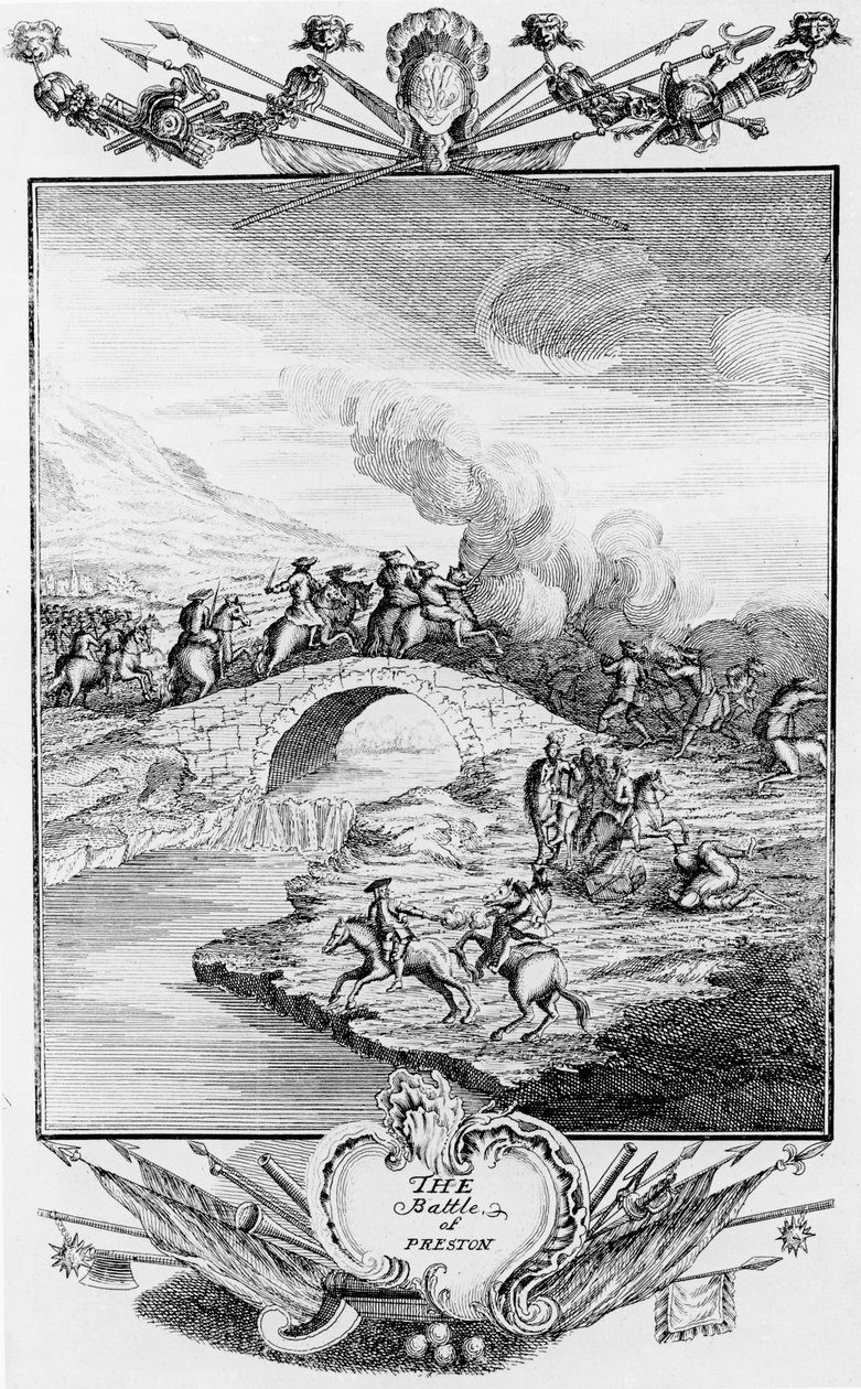 De Slag bij Preston, 20 augustus 1648 door English School