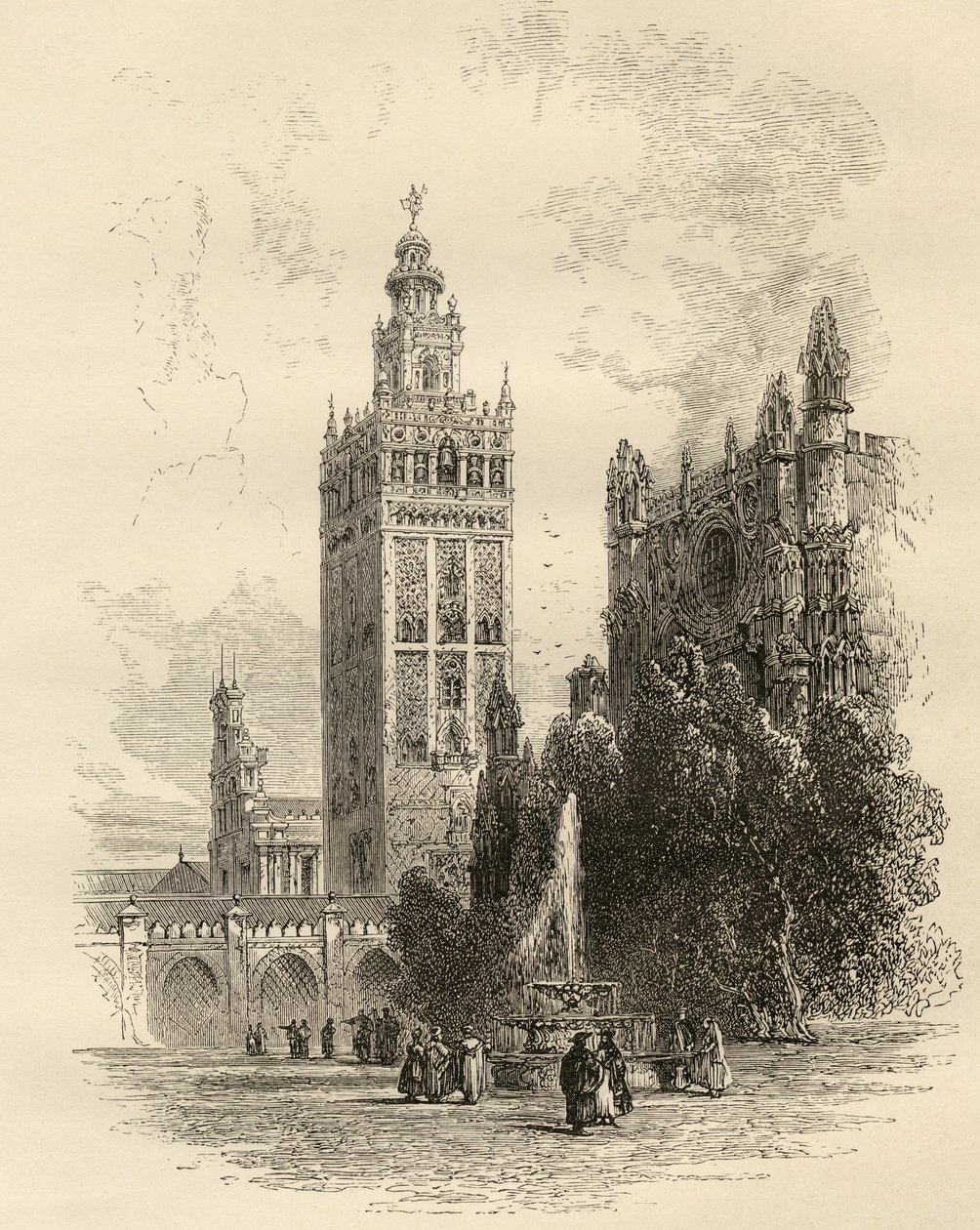 De Giralda, Sevilla, Spanje, uit 