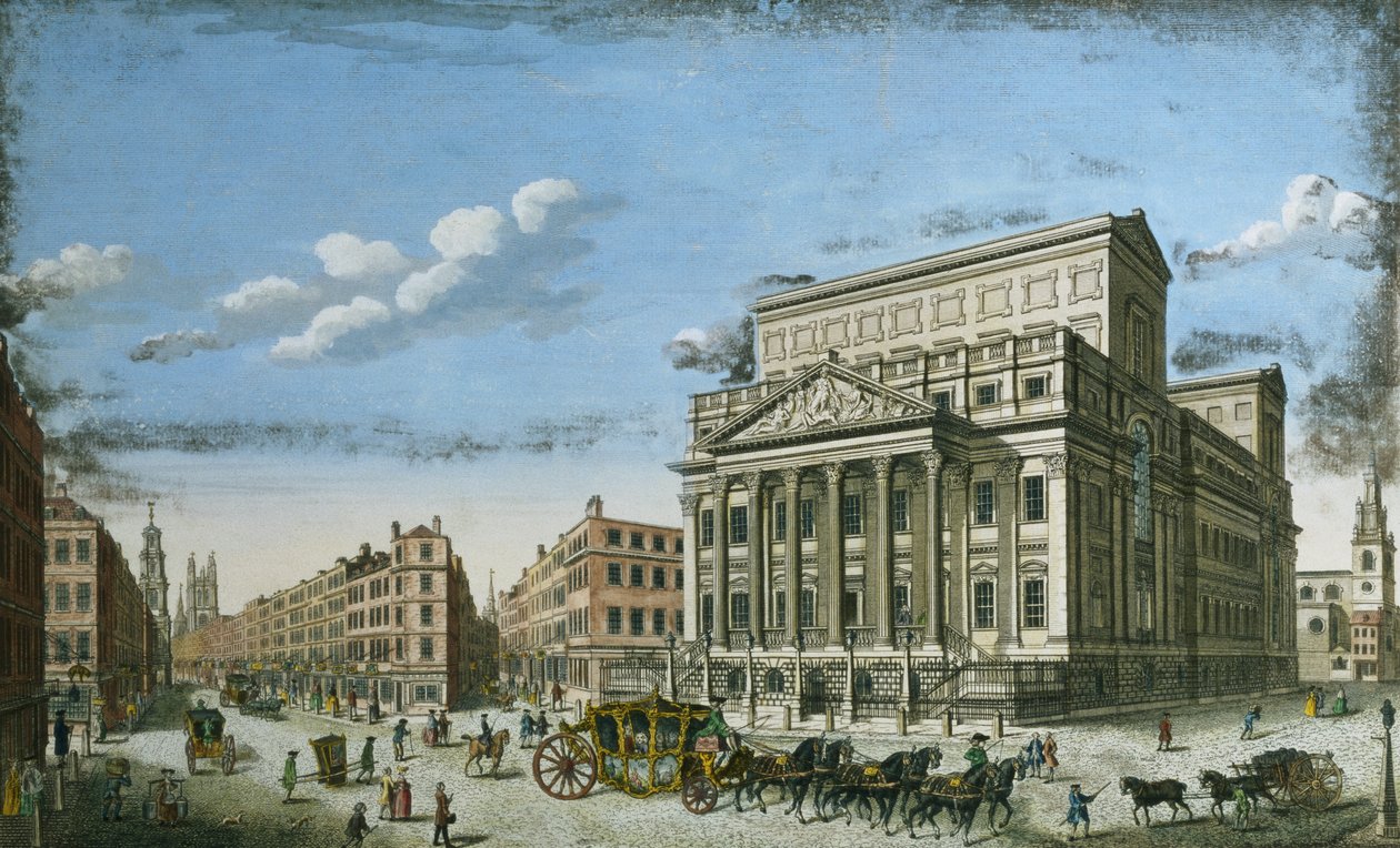 Het Mansion House van de Lord Mayor, Londen, c.1753 door English School