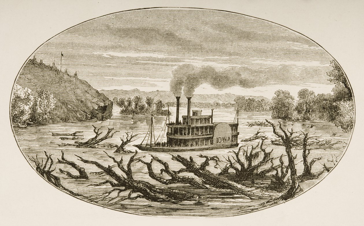 De bovenloop van de Missouri-rivier, uit 