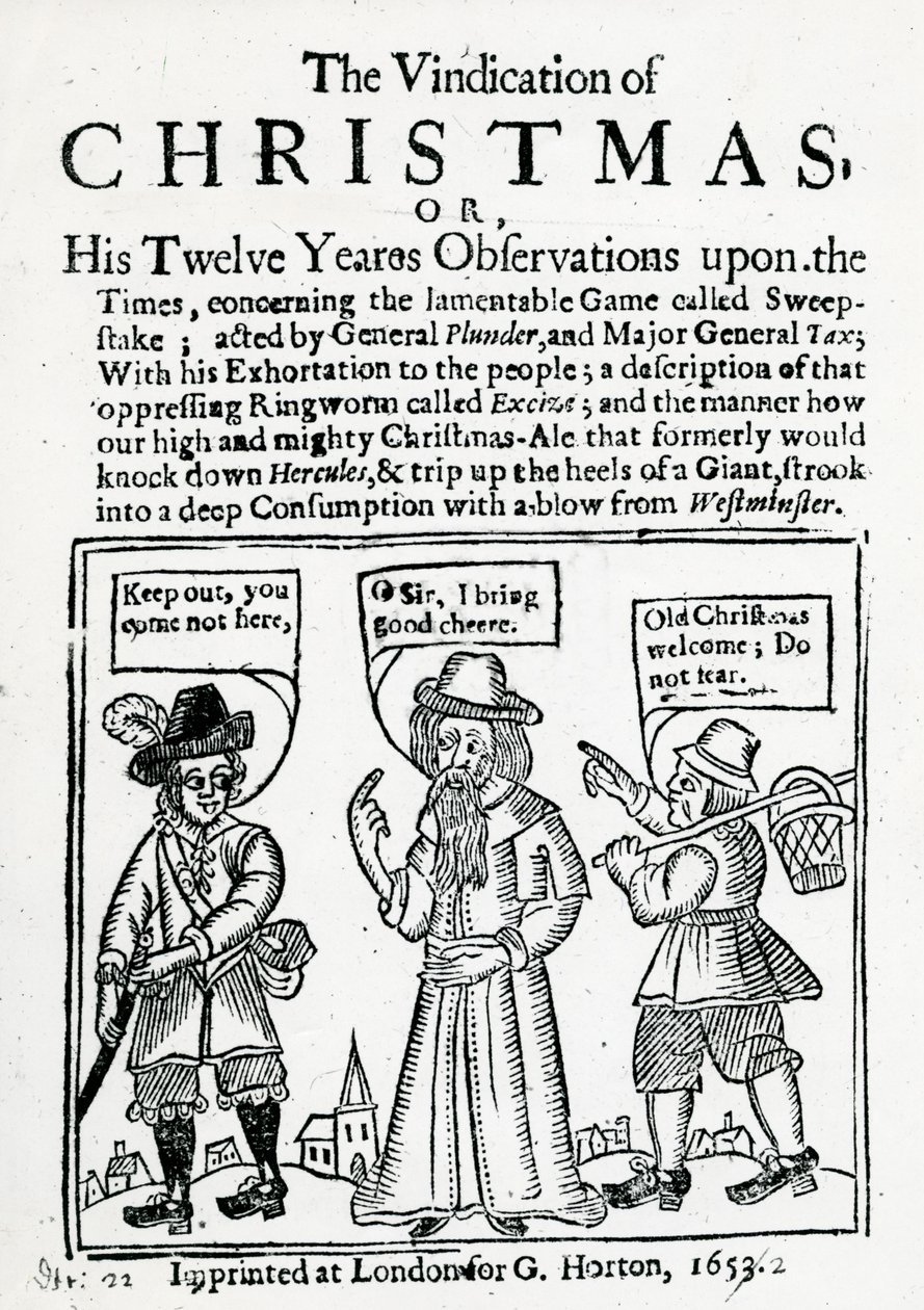 De rechtvaardiging van Kerstmis, 1653 door English School