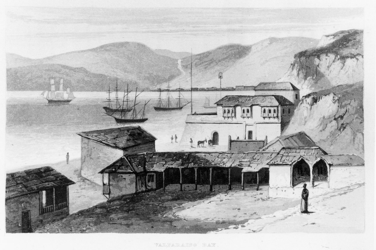 Valparaiso Baai in ca.1820, uit 