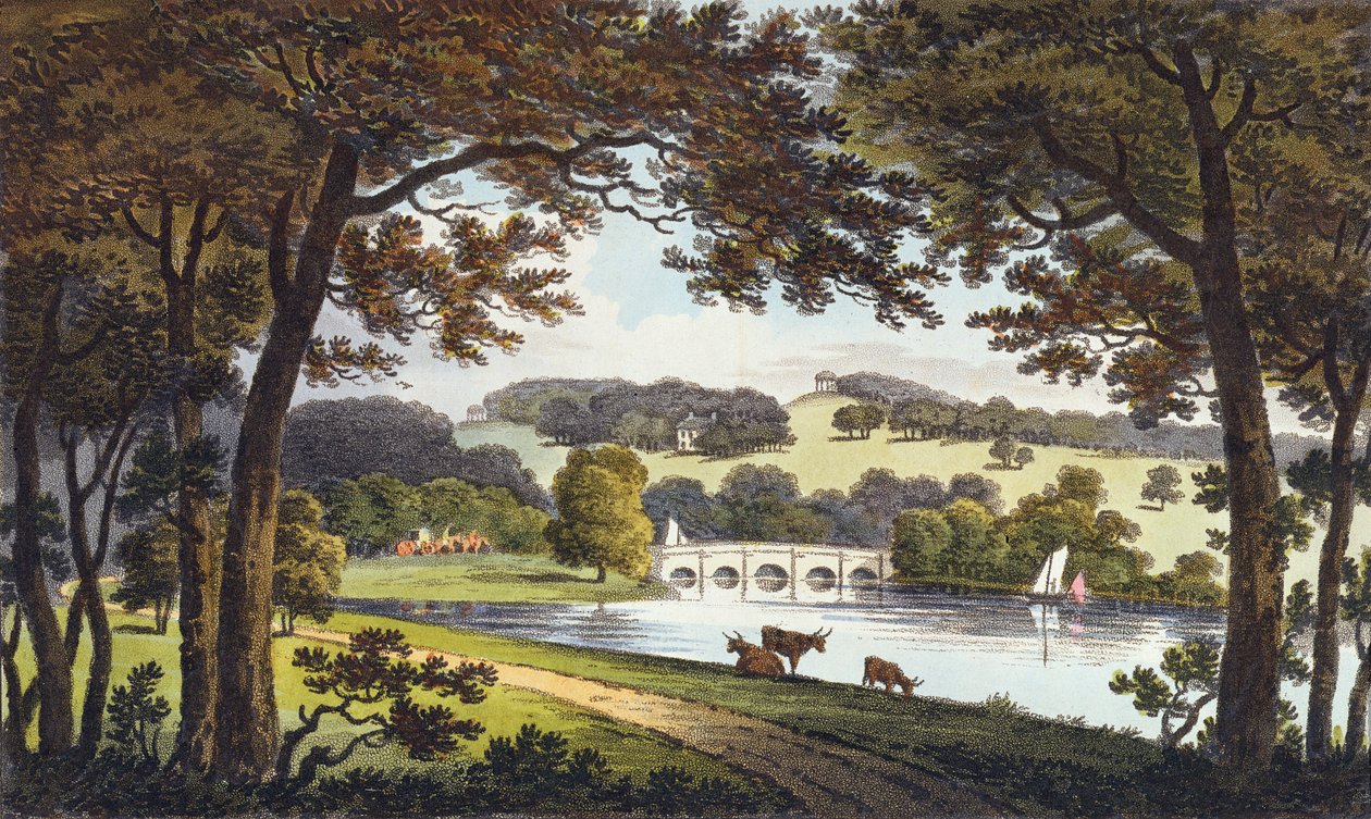 Water bij Wentworth, Yorkshire, 1802 door English School