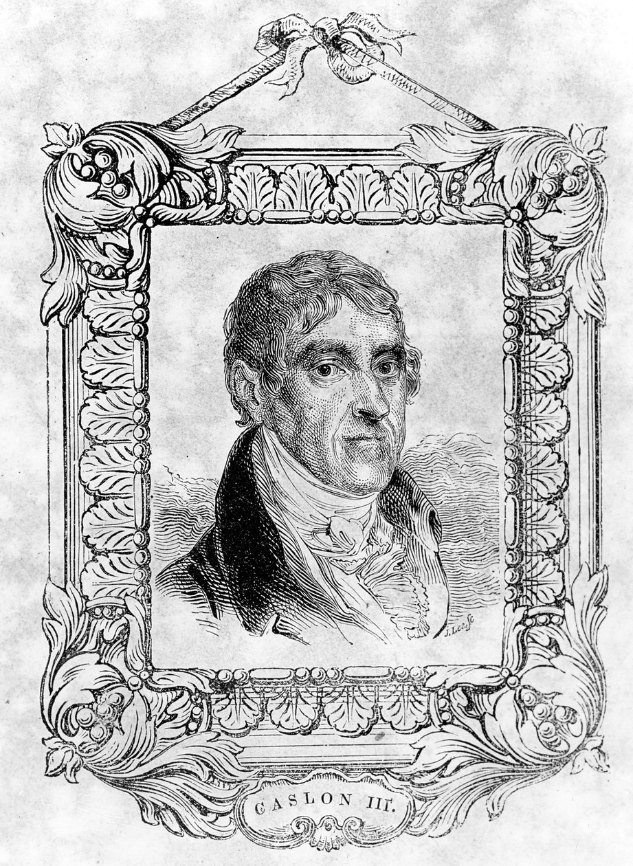 William Caslon III door English School