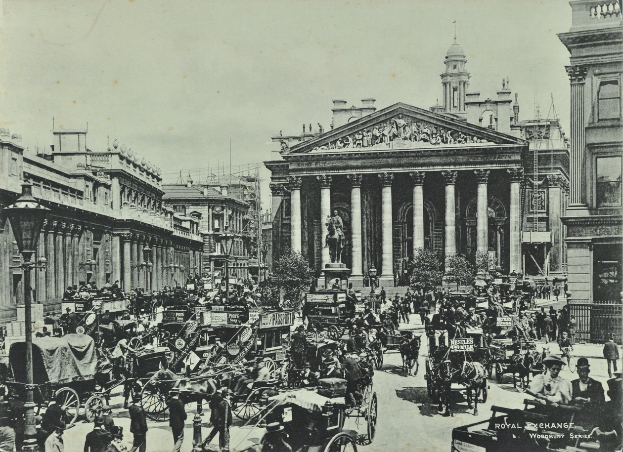 Bank of England, Threadneedle Street, City of London, 1890 door English Photographer