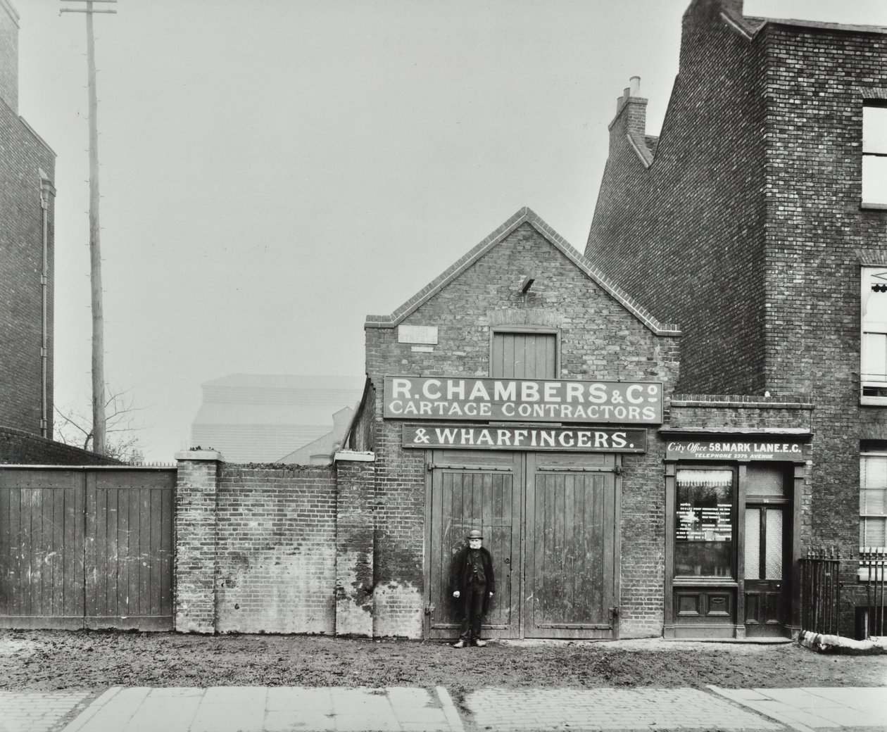 High Street, North Woolwich; later Pier Road, 1899 door English Photographer
