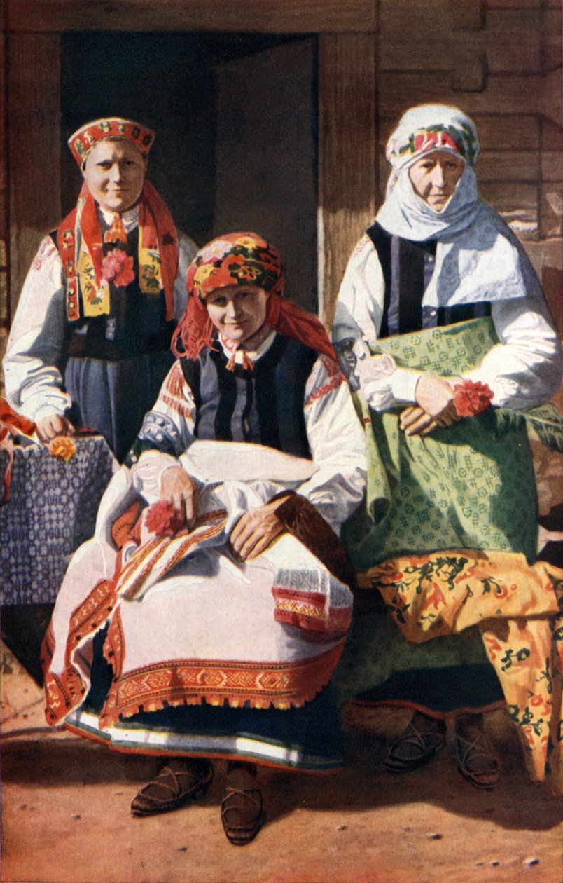Letland: Boerenbezweerders van Rucava (kleurenfoto) door English Photographer