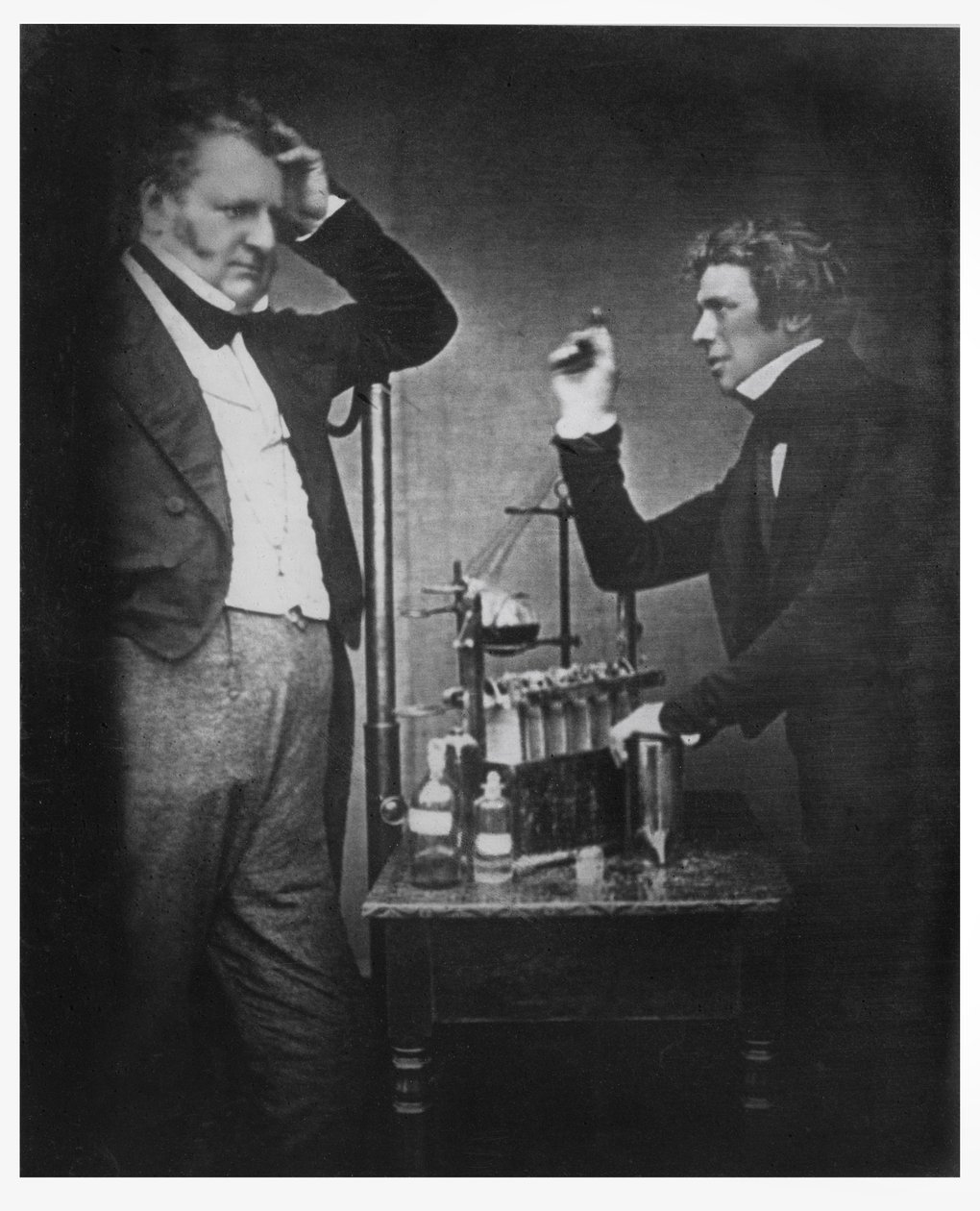 Michael Faraday (1791-1867) and John Frederic Daniell (1790-1845) (photo) door English Photographer