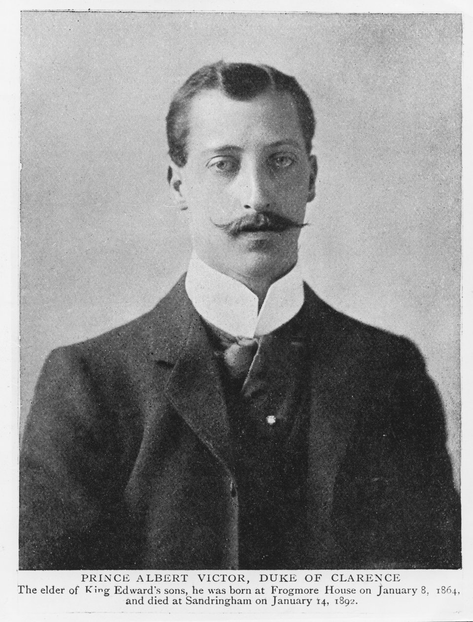 Prins Albert Victor, Hertog van Clarence en Avondale (1864-92) door English Photographer