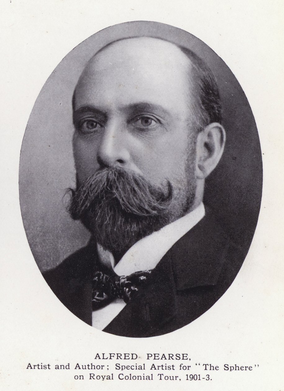 Prominente Mannen van Londen: Alfred Pearse (zwart-wit foto) door English Photographer