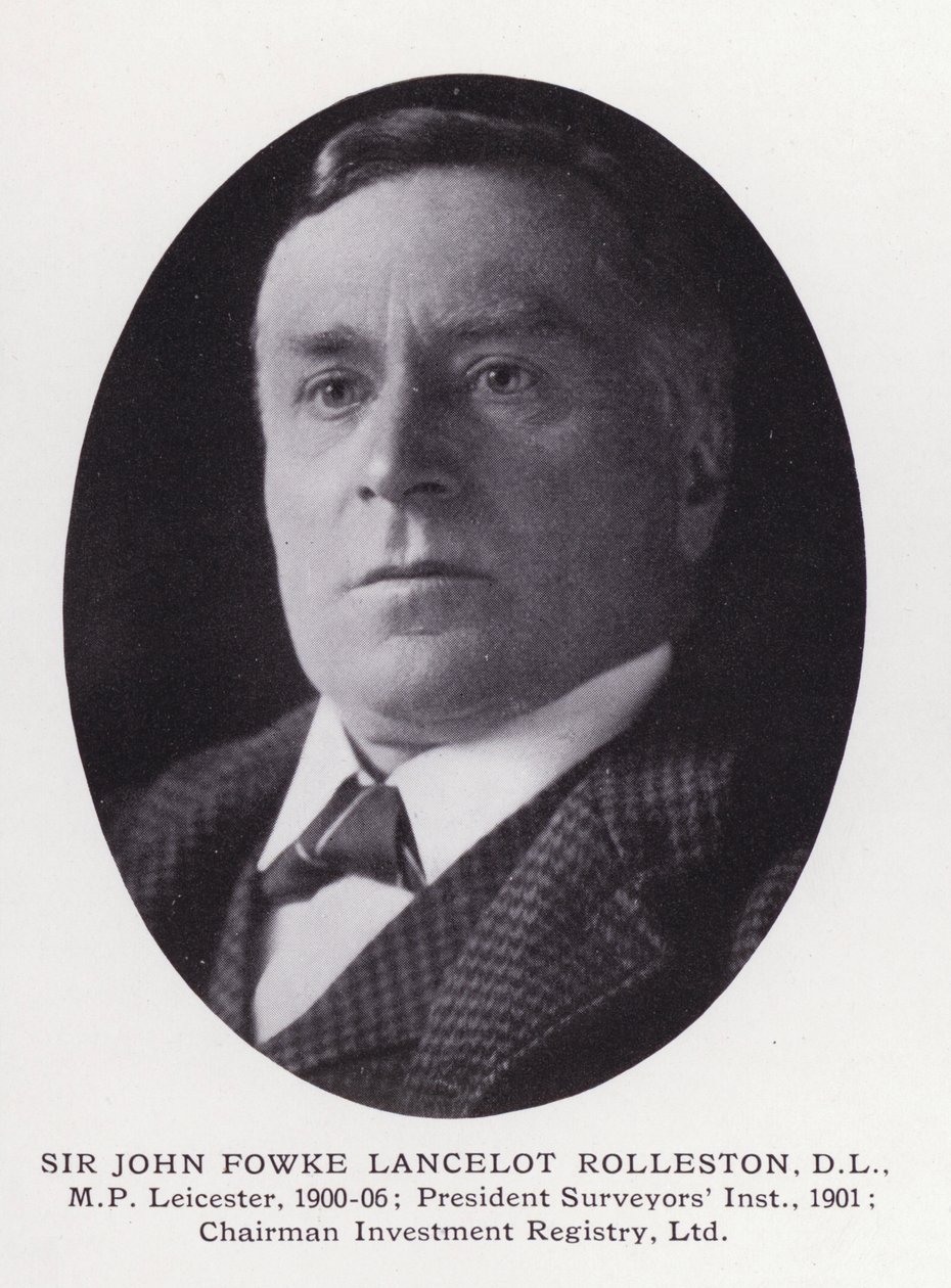 Prominente mannen van Londen: Sir John Fowke Lancelot Rolleston door English Photographer