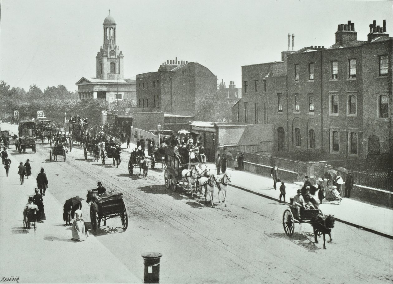Saint Marks, Clapham Road: bij Kennington Road, 1894 door English Photographer
