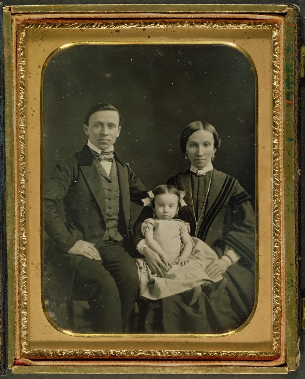 De familie Hiller, c.1850 door English Photographer
