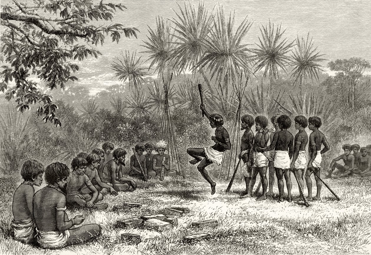 Een Corroboree, c.1880, uit 
