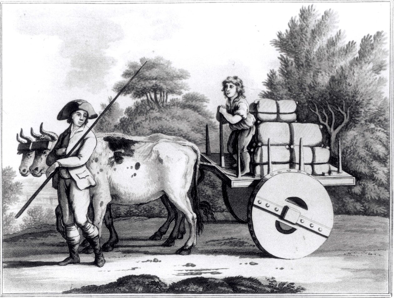 Een Portugese Boerderij, uit Een Algemeen Overzicht van de Staat van Portugal door James Murphy, gepubliceerd 1797 door English School