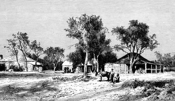 Een Dorp op de Darling Downs, Queensland, Australië, uit 