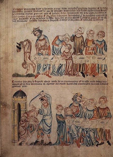Salome danst voor Herodes en de dood van Johannes de Doper, uit de 