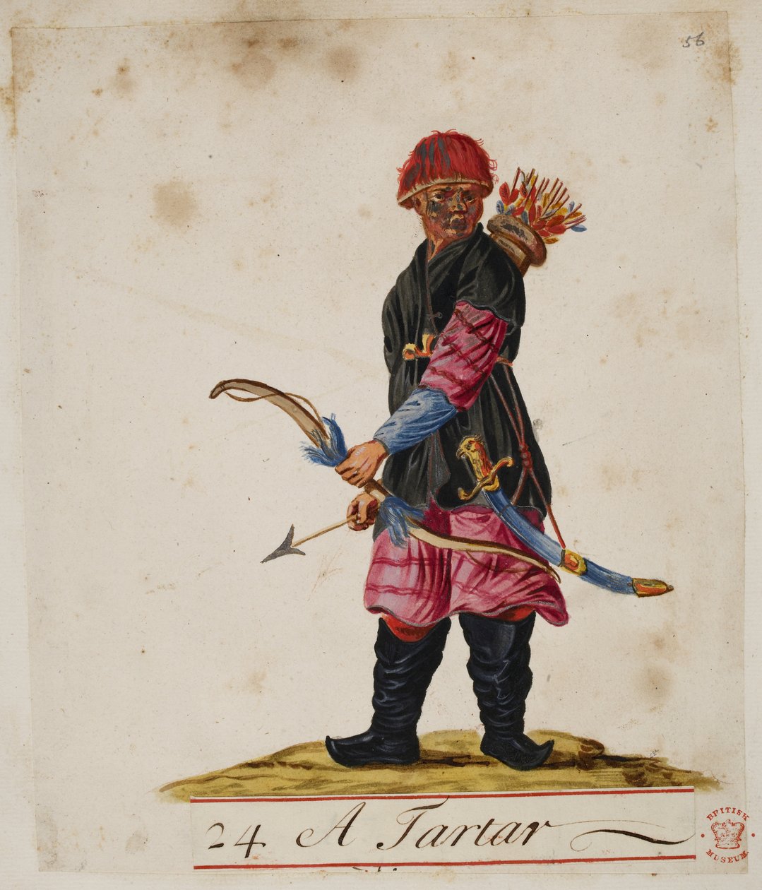 Add. 5353, f.56 Een Tarter, uit 