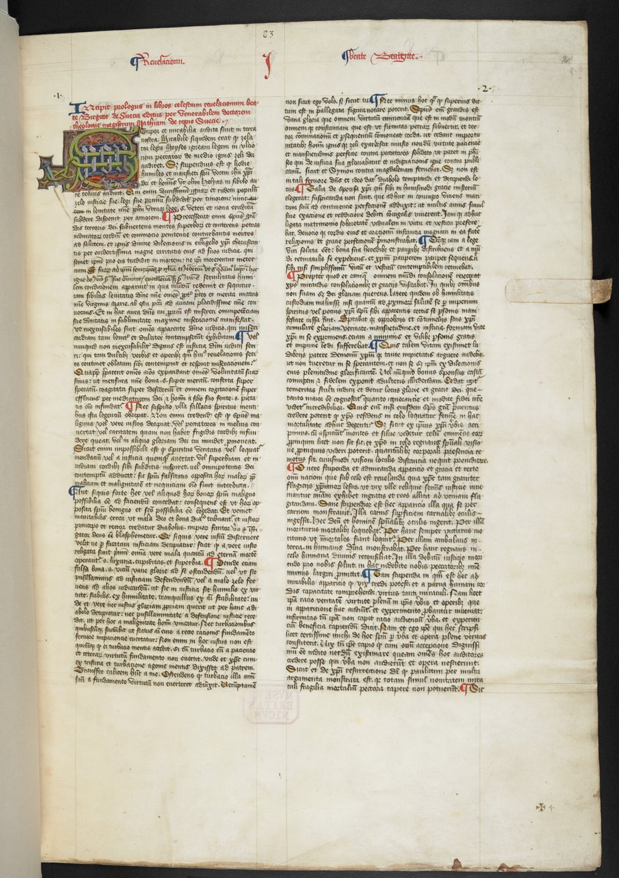 Add Ms Harley 612 f. 2, ca. 1425-75 (perkament codex) door English School