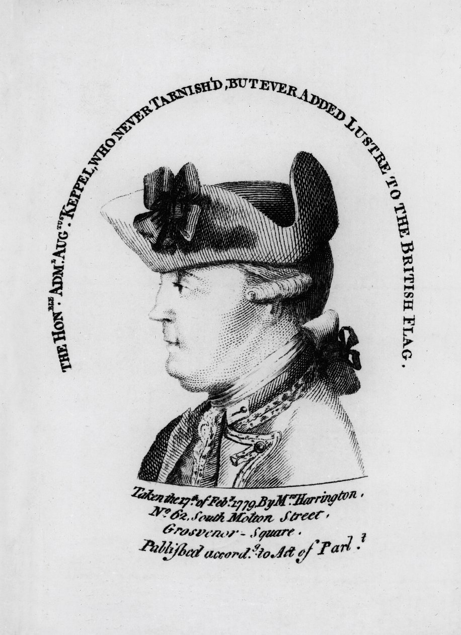 Admiraal Augustus Keppel door English School