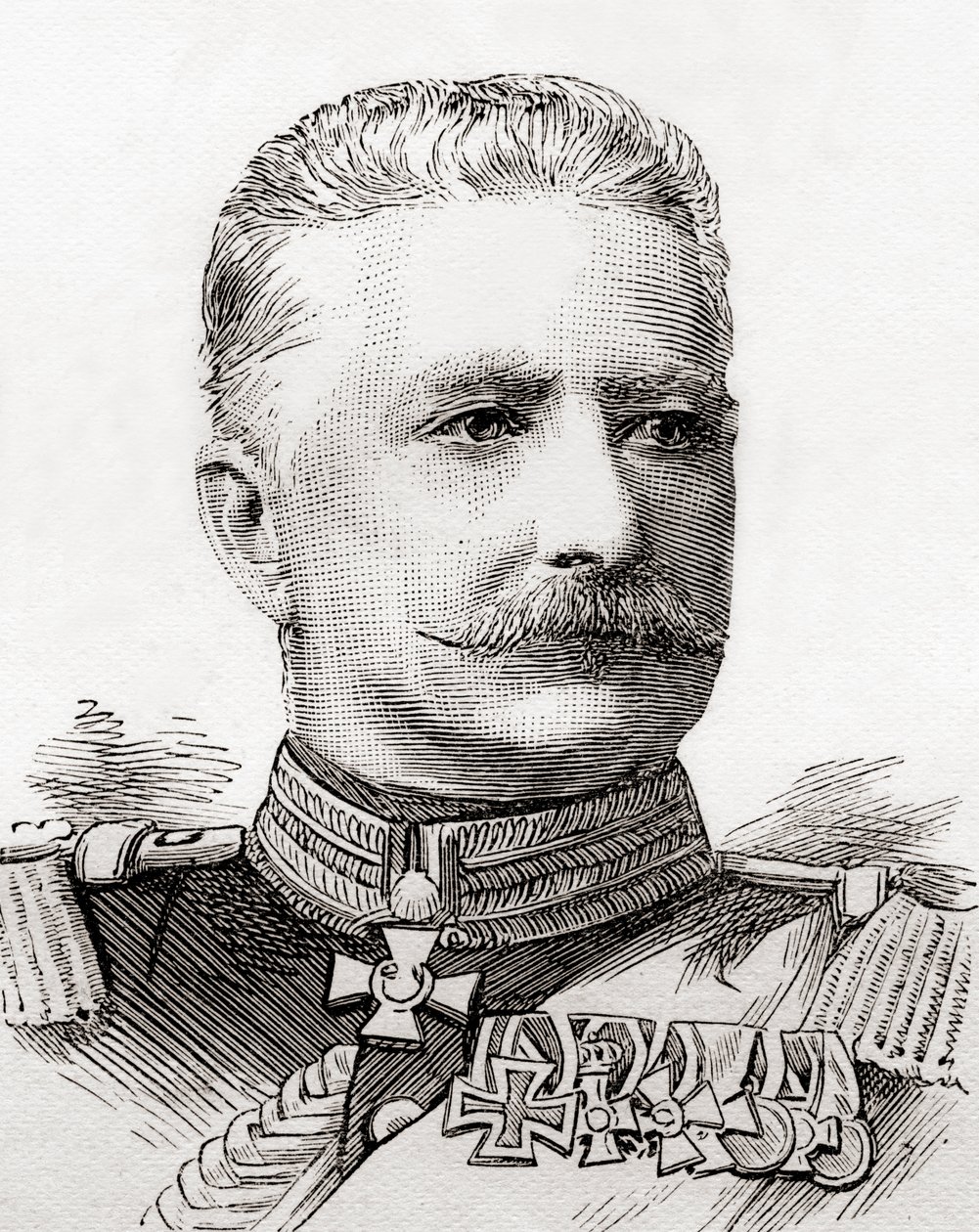 Alfred Ludwig Heinrich Karl Graaf von Waldersee door English School