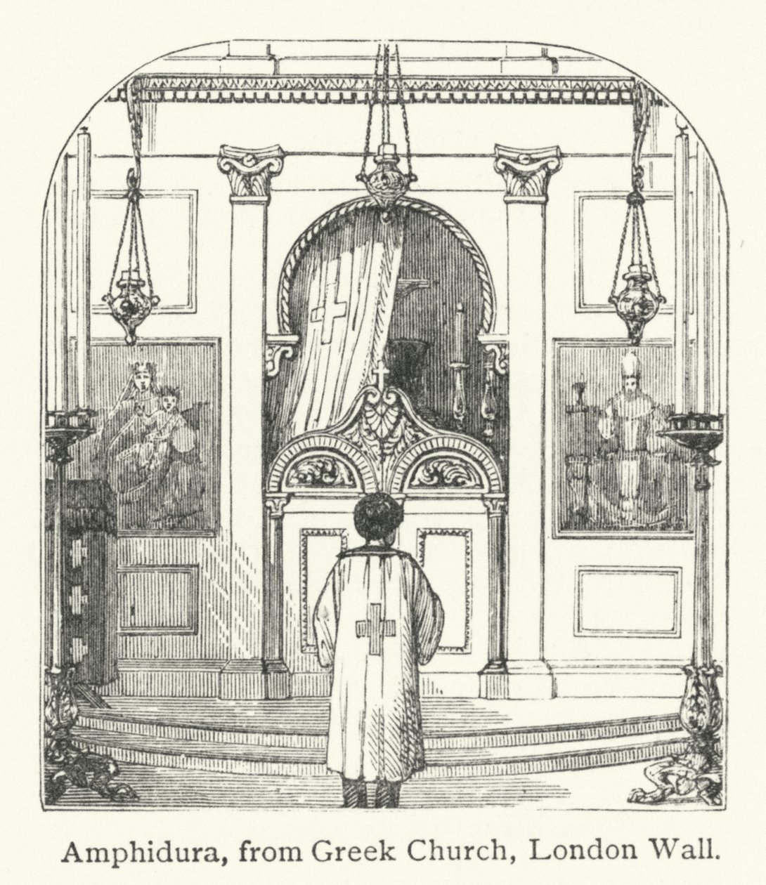 Amhidura (gravure) door English School