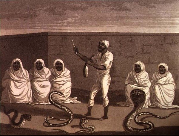 Een Afrikaanse Jongleur, een Slangenbezweerder uit Marokko, gepubliceerd door Henry Colburn door English School