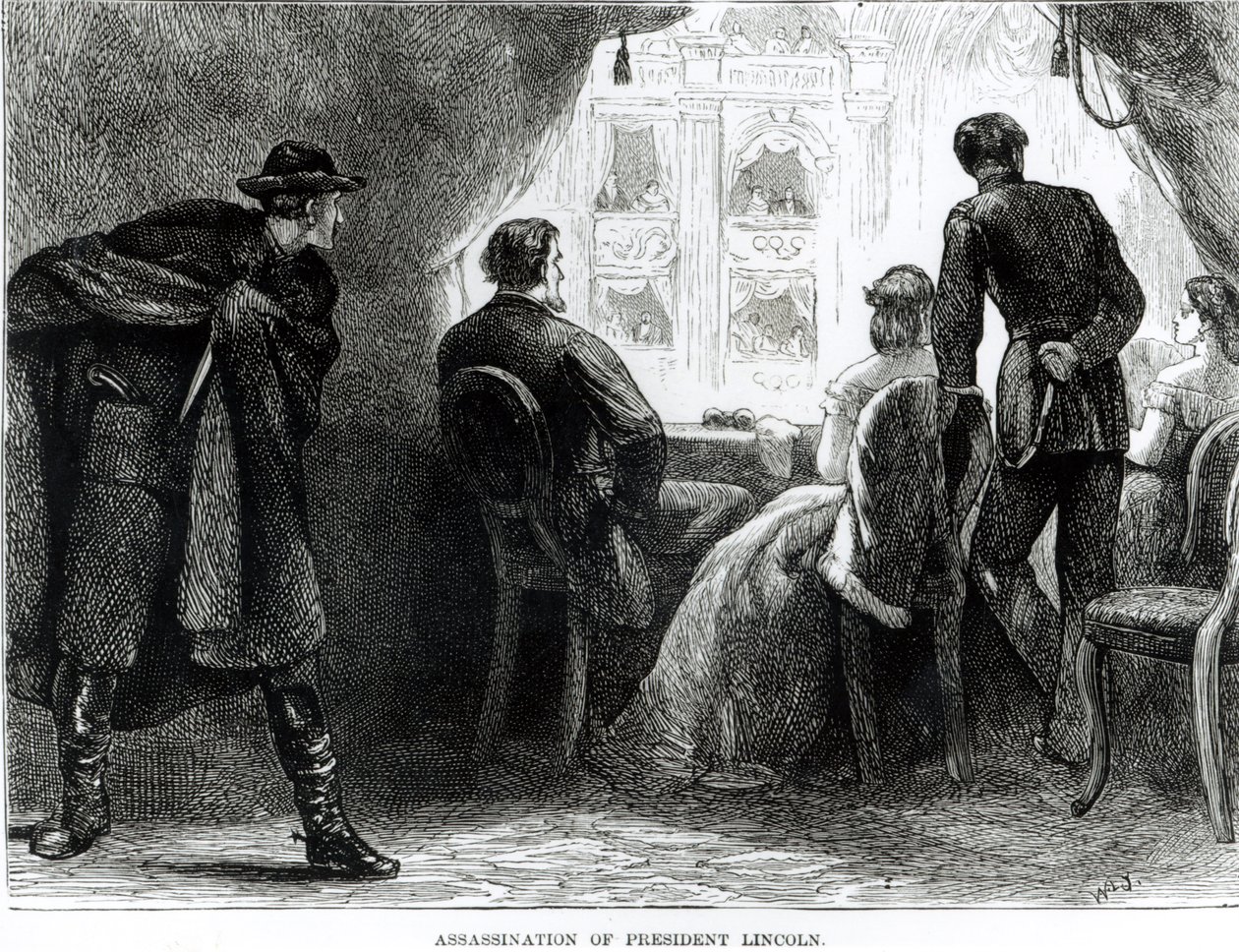 Moord op president Lincoln, 14 april 1865 door English School