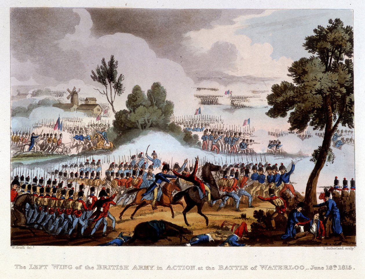 Slag bij Waterloo, 18 juni door English School