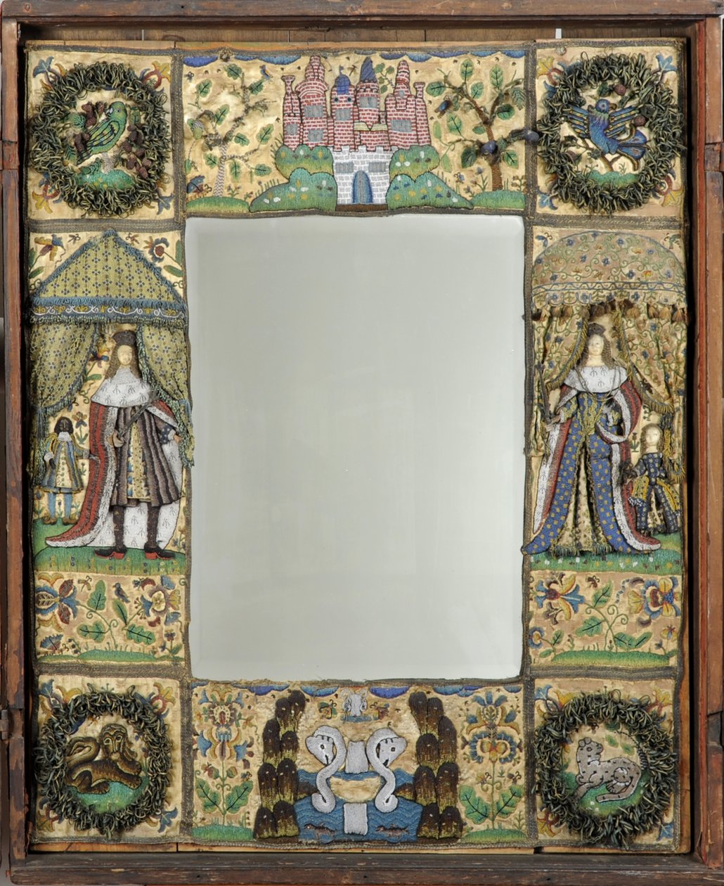 Kralenwerk Spiegel, c. 1672-79 door English School