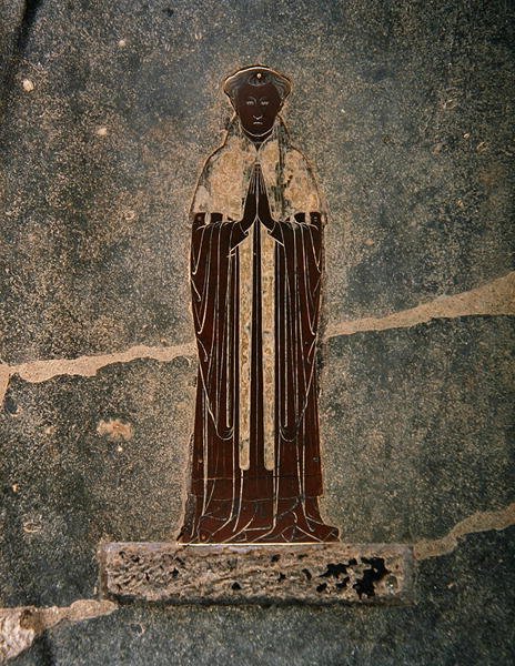 Messing van William White, in de Fitzalan Chapel door English School