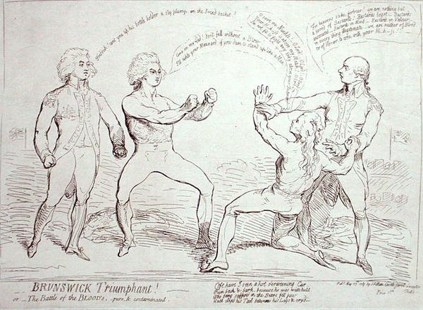 Brunswick Triumphant! gepubliceerd door J. Aitken in 1789 door English School