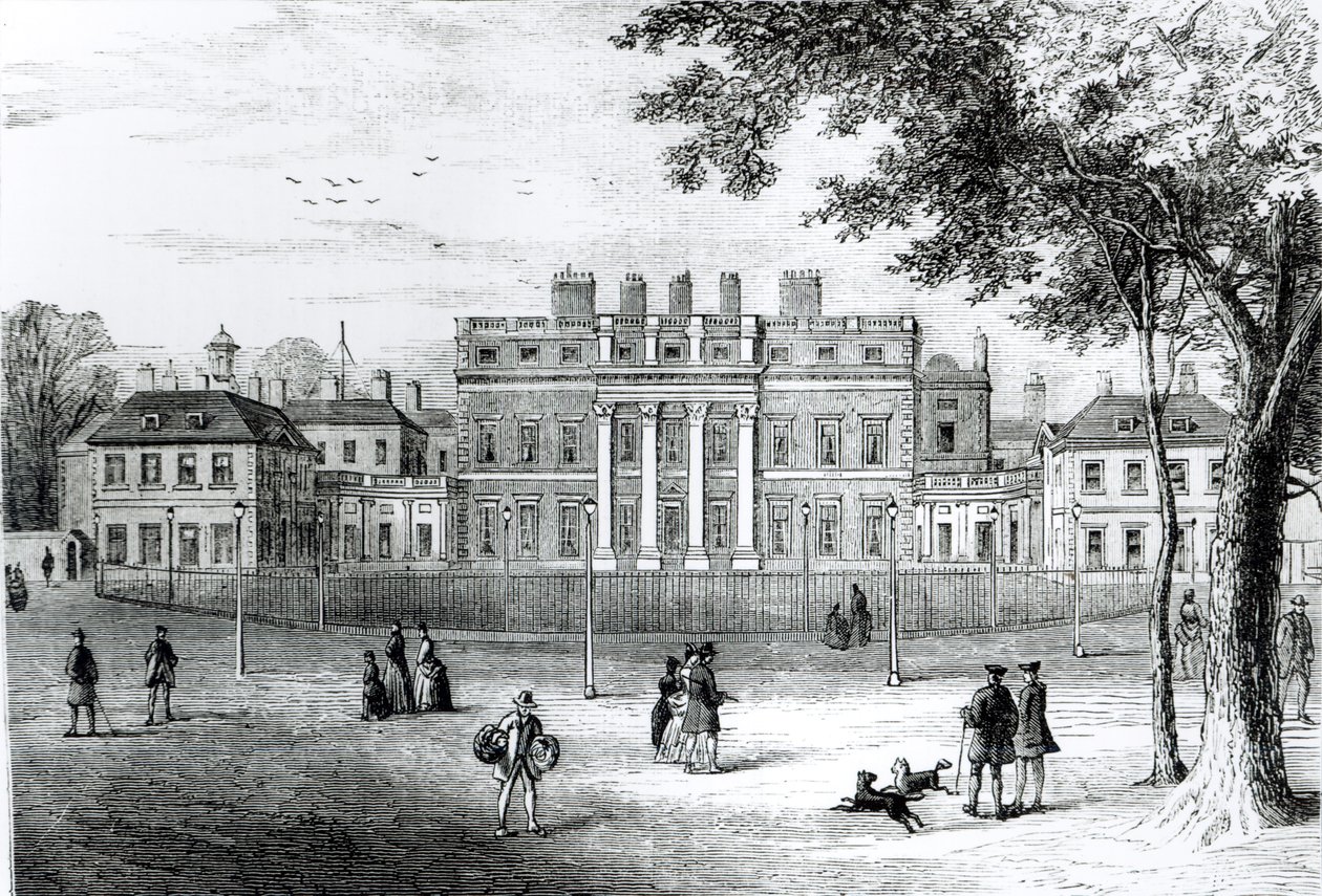 Buckingham House in 1775, uit 