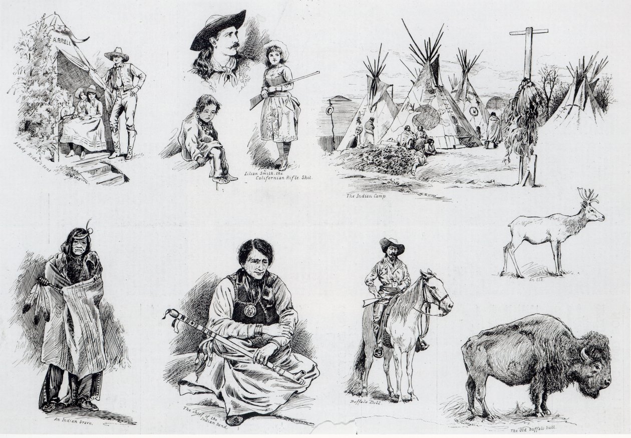 Buffalo Bills Wild West Show, 1887 door English School