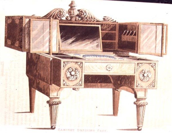 Kast kaptafel, plaat 136 uit Ackermann