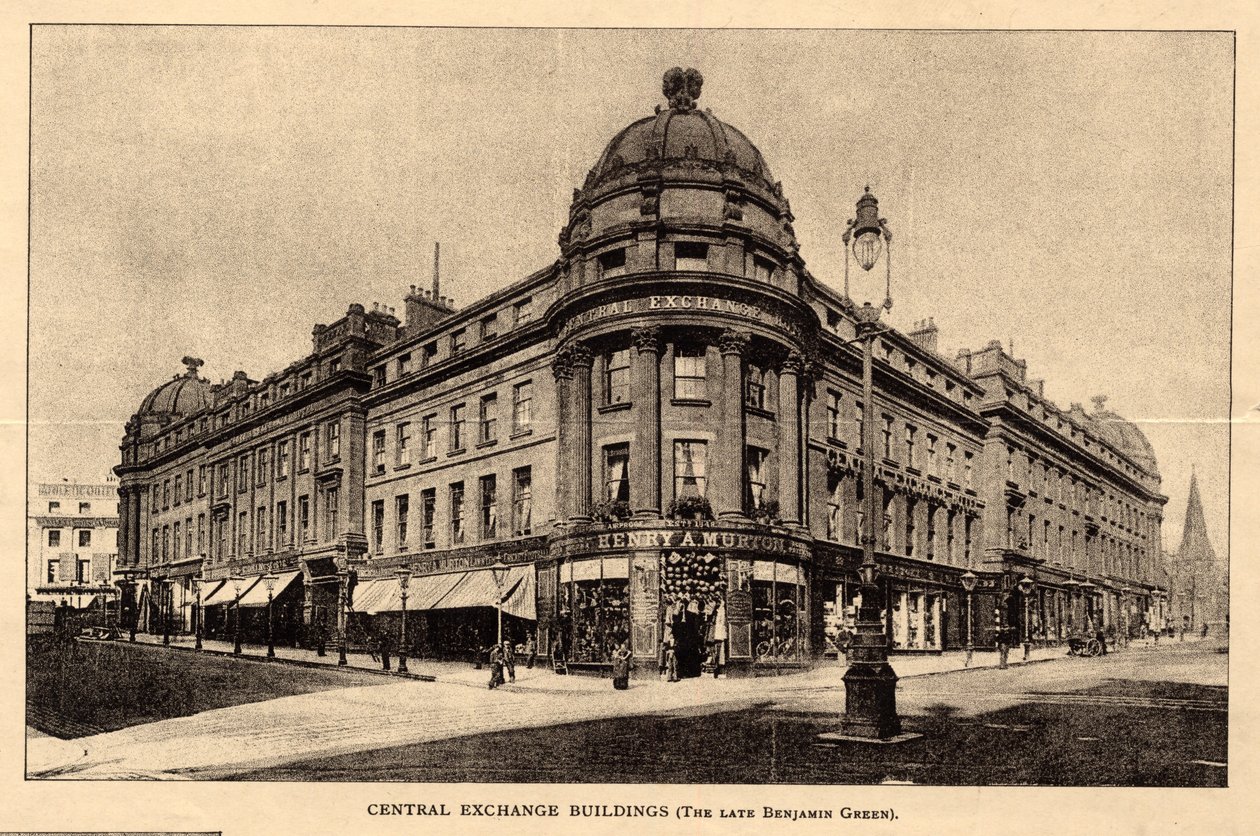 Central Exchange Buildings, De Architectuur van Newcastle-on-Tyne, uit 