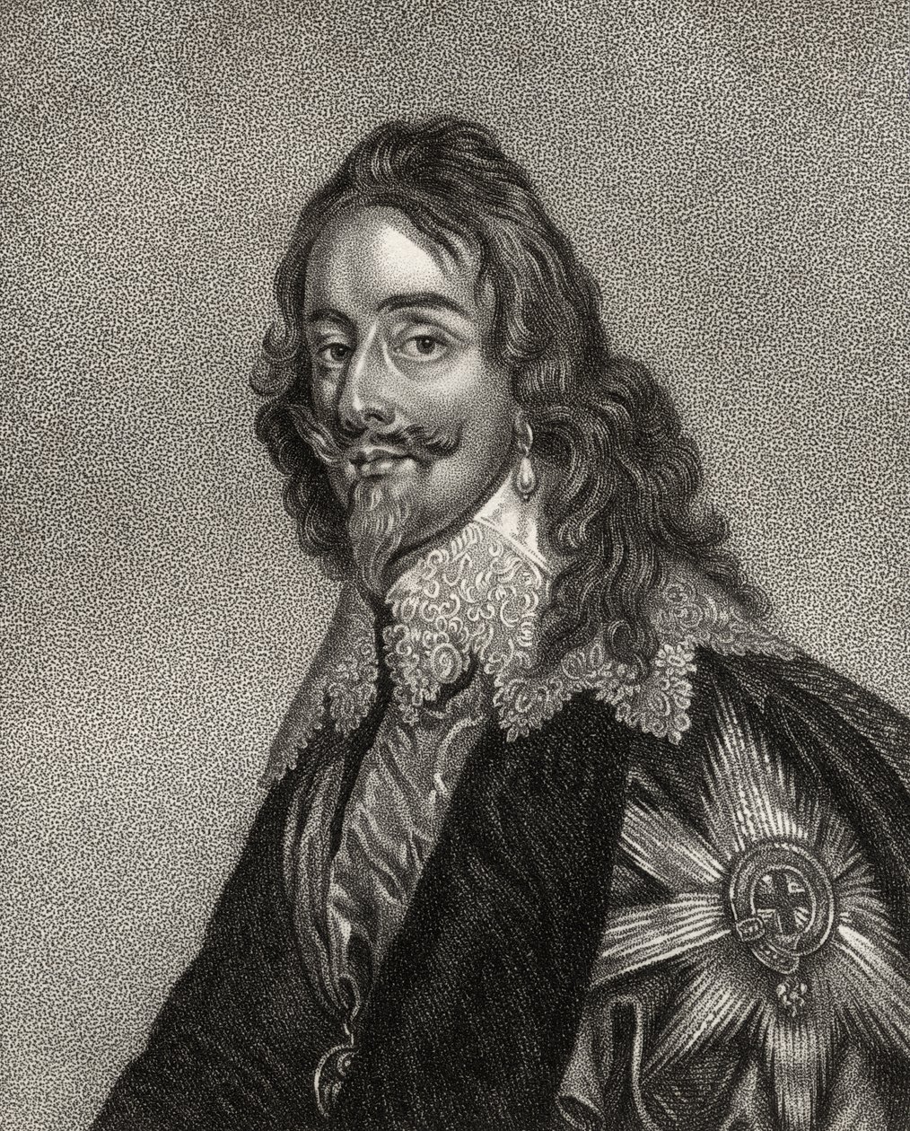 Karel I, gegraveerd door Bocquet, uit 