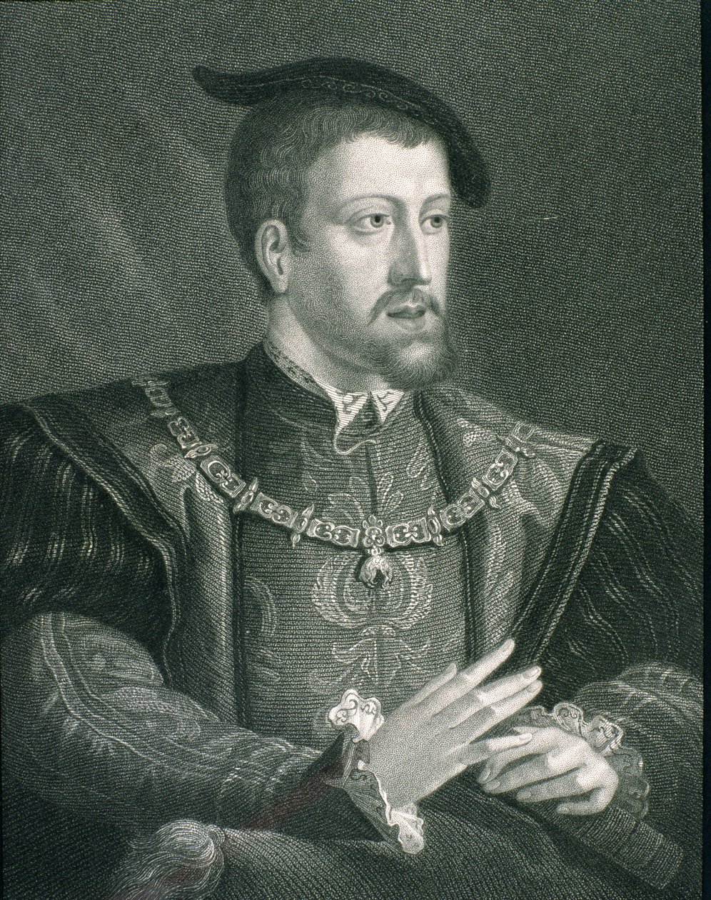 Karel V (1500-58) Heilige Roomse Keizer en Koning van Spanje, uit 