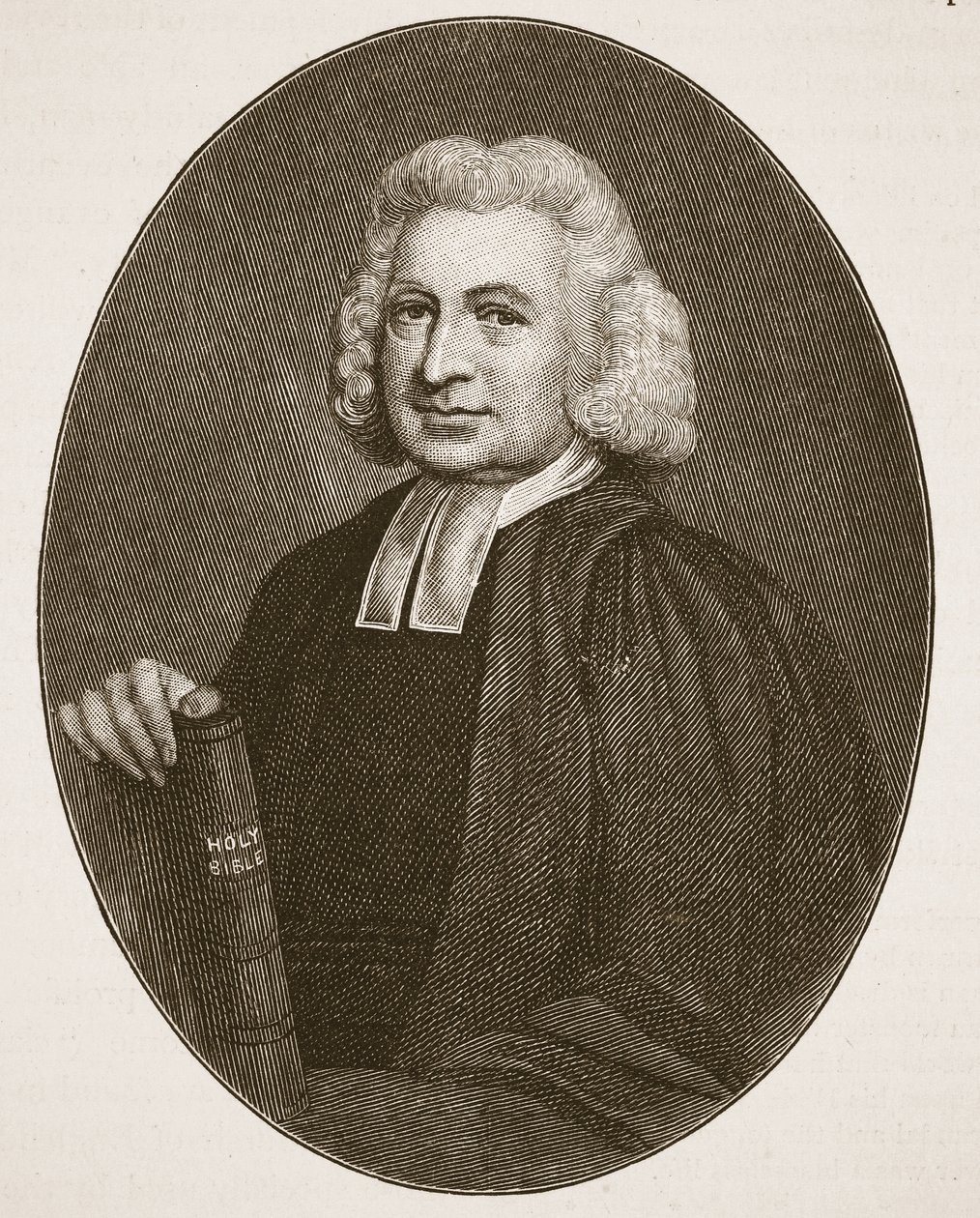 Charles Wesley, illustratie uit De Kerk van Engeland: Een Geschiedenis voor het Volk door H.D.M. Spence-Jones door English School