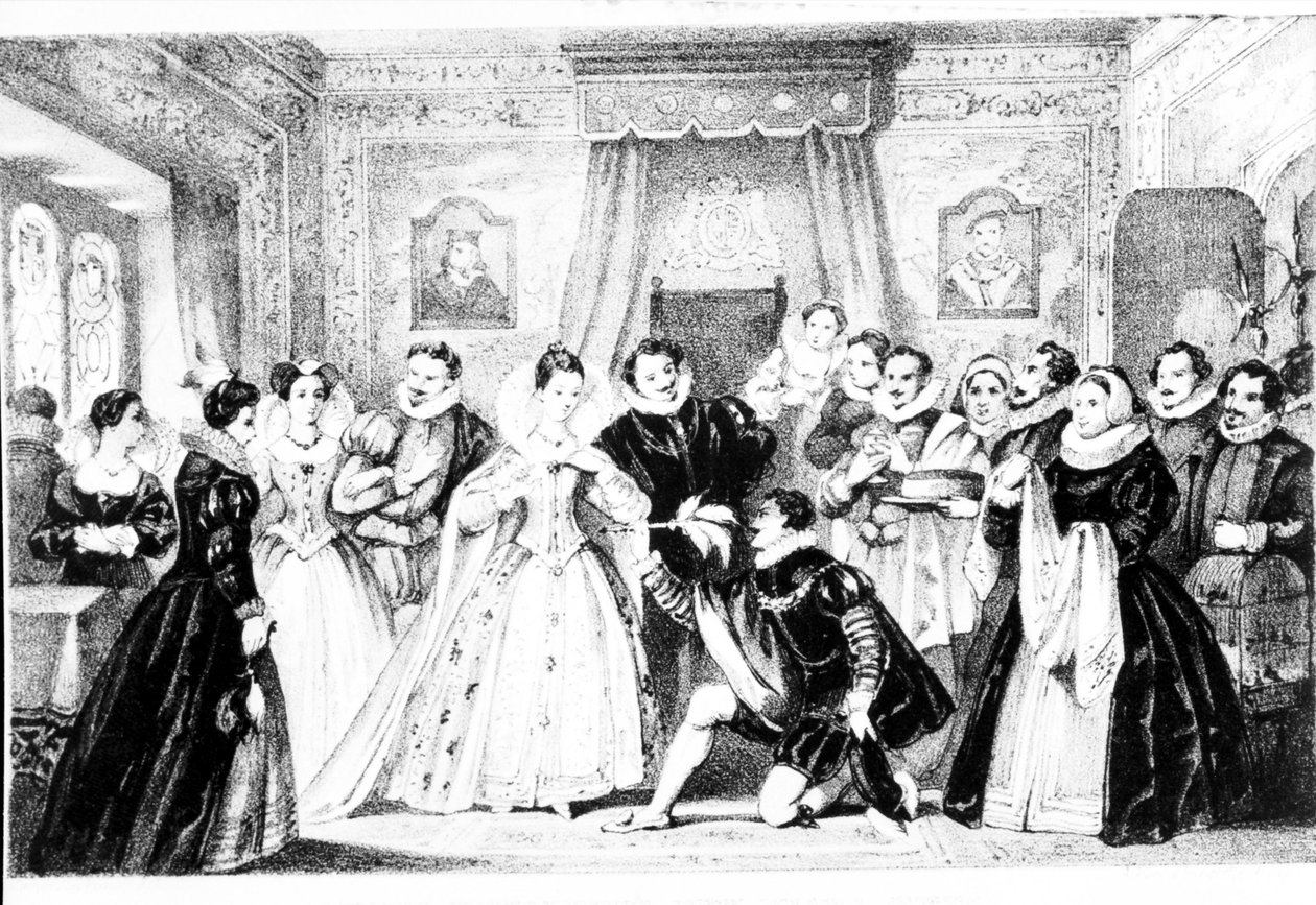 Kerstmis aan het hof van koningin Elizabeth I door English School