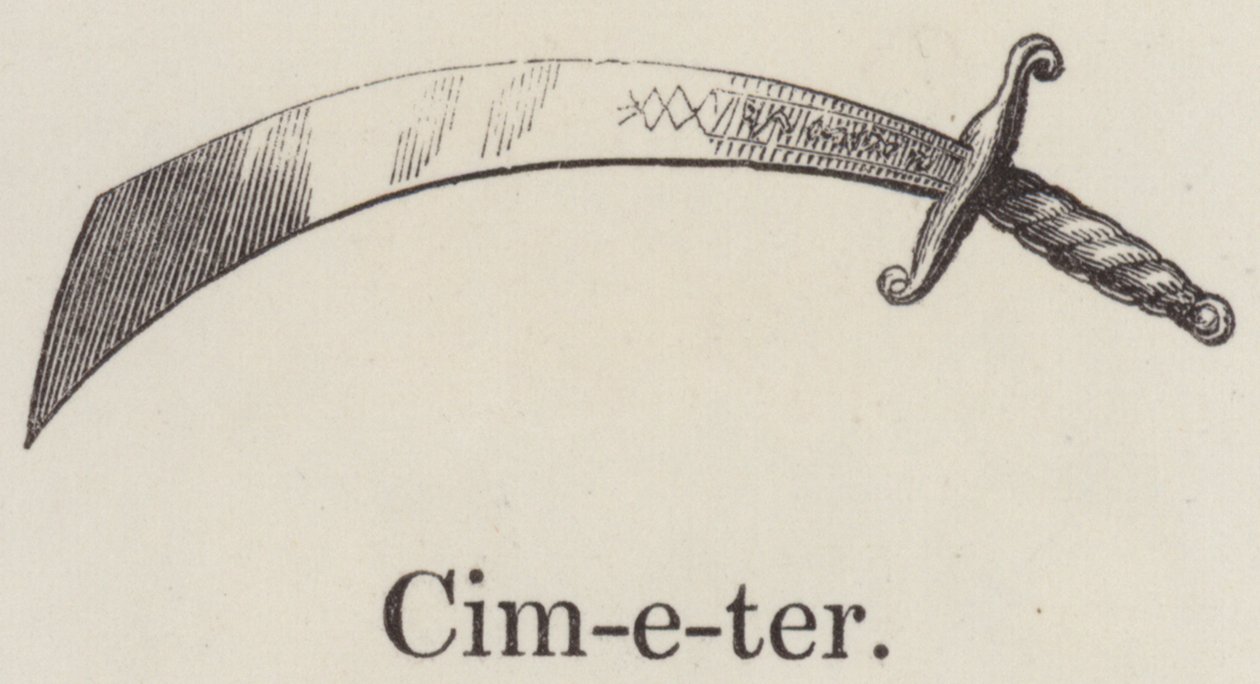 Cimeter (gravure) door English School