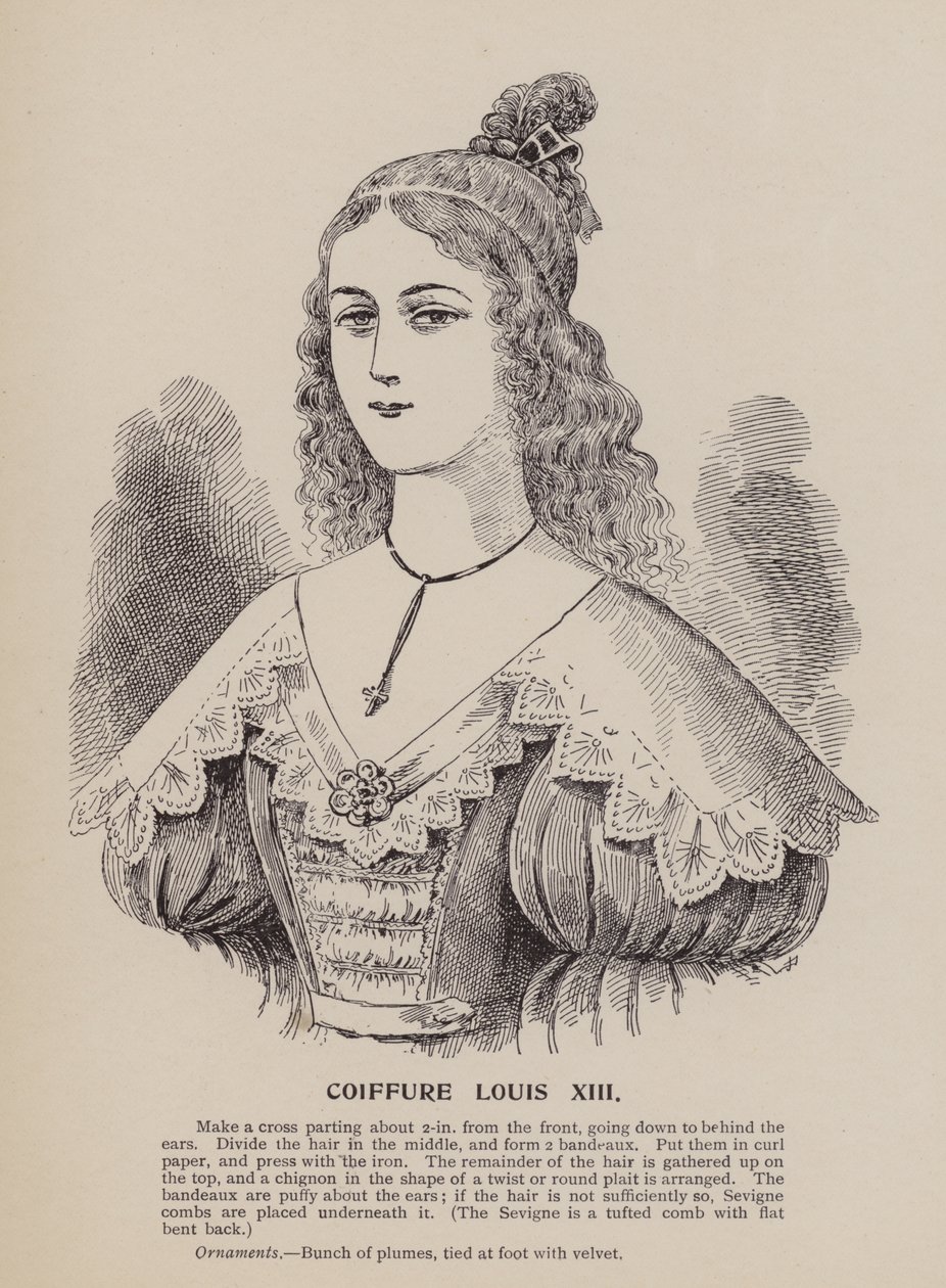 Louis XIII kapsel (gravure) door English School