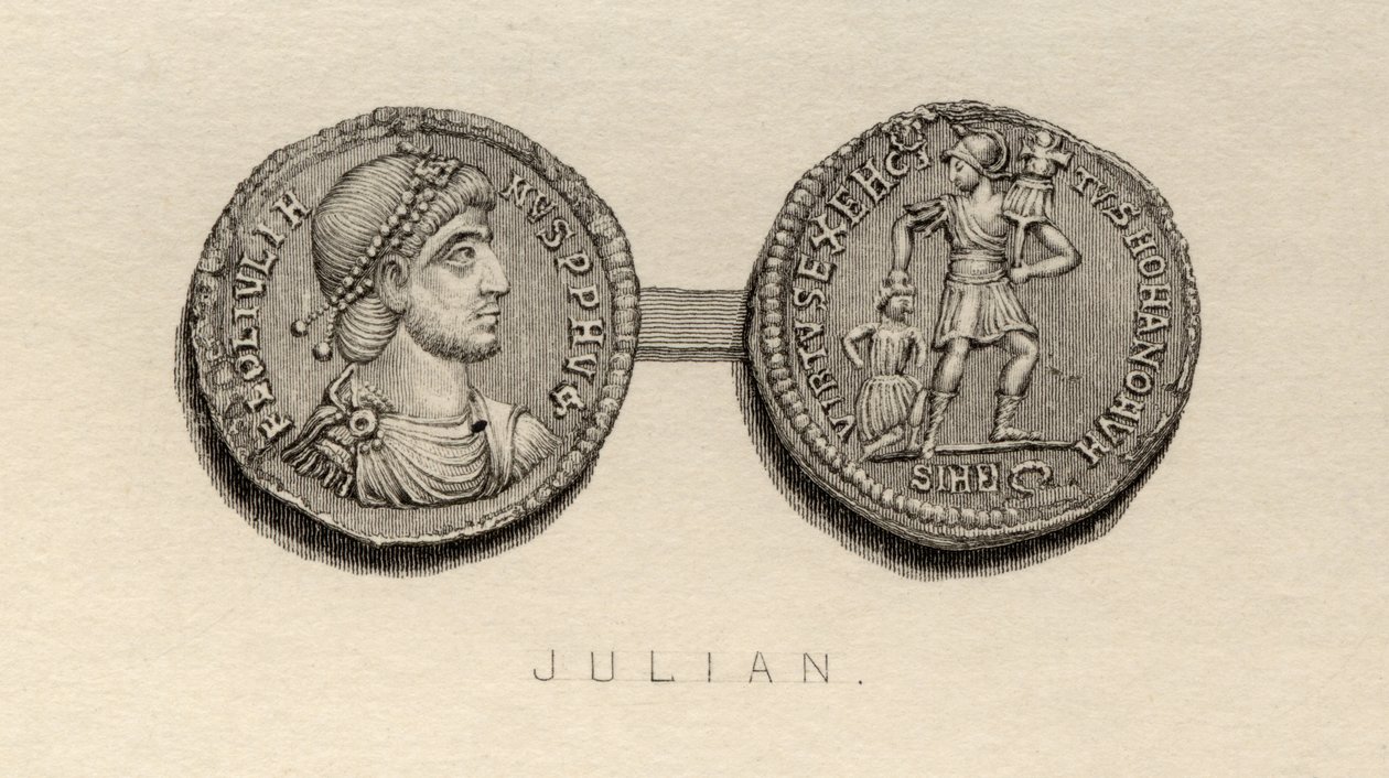 Munt uit de tijd van Julianus de Afvallige door English School