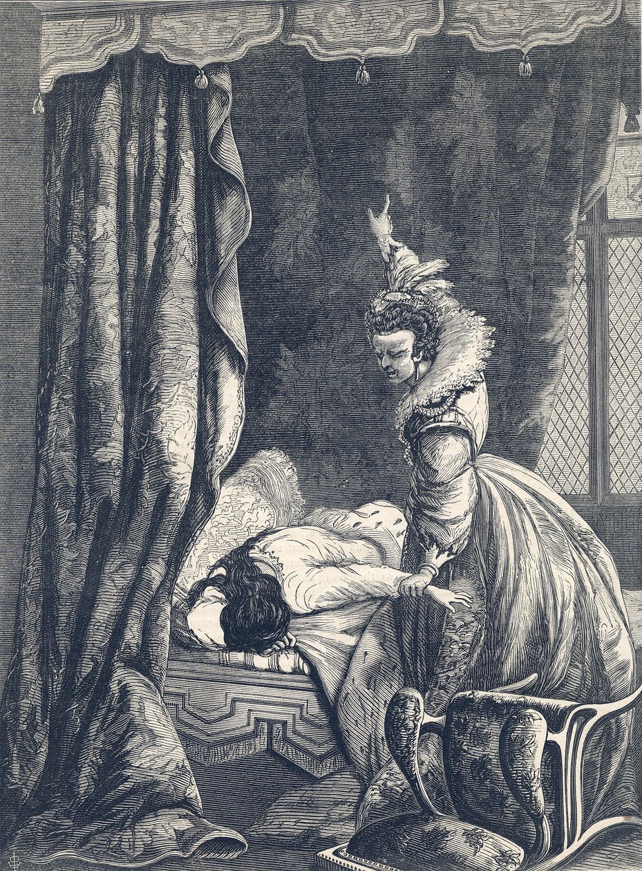 Bekentenis van de Gravin van Nottingham, 1865 door English School