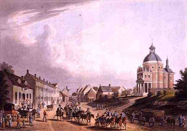 Het Vervoeren van het Franse Kanon van het Slagveld op 24 juli 1815, bij Waterloo, uitgegeven door R. Bowyer door English School