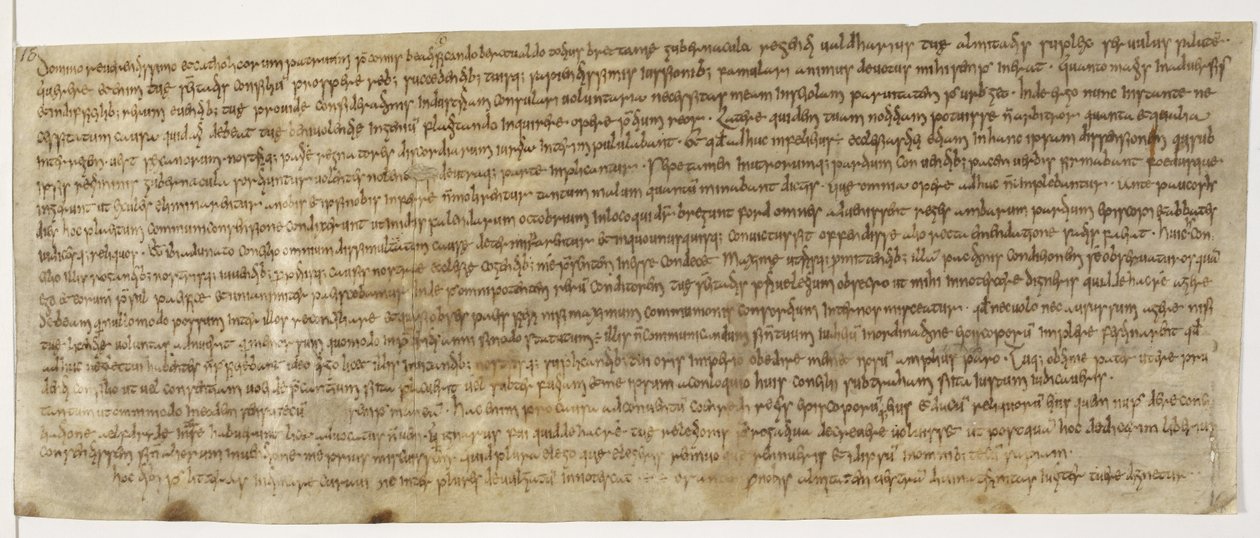 Cotton Augustus ii 18, Wealdhere brief, ca. 704, oudste brief door English School