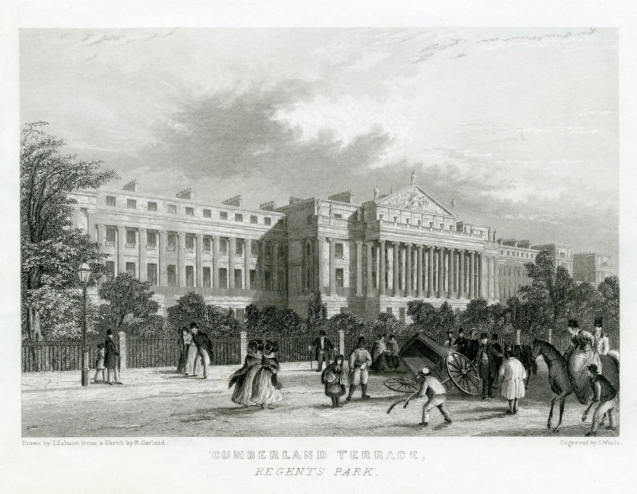 Cumberland Terrace, Regents Park, Londen door English School